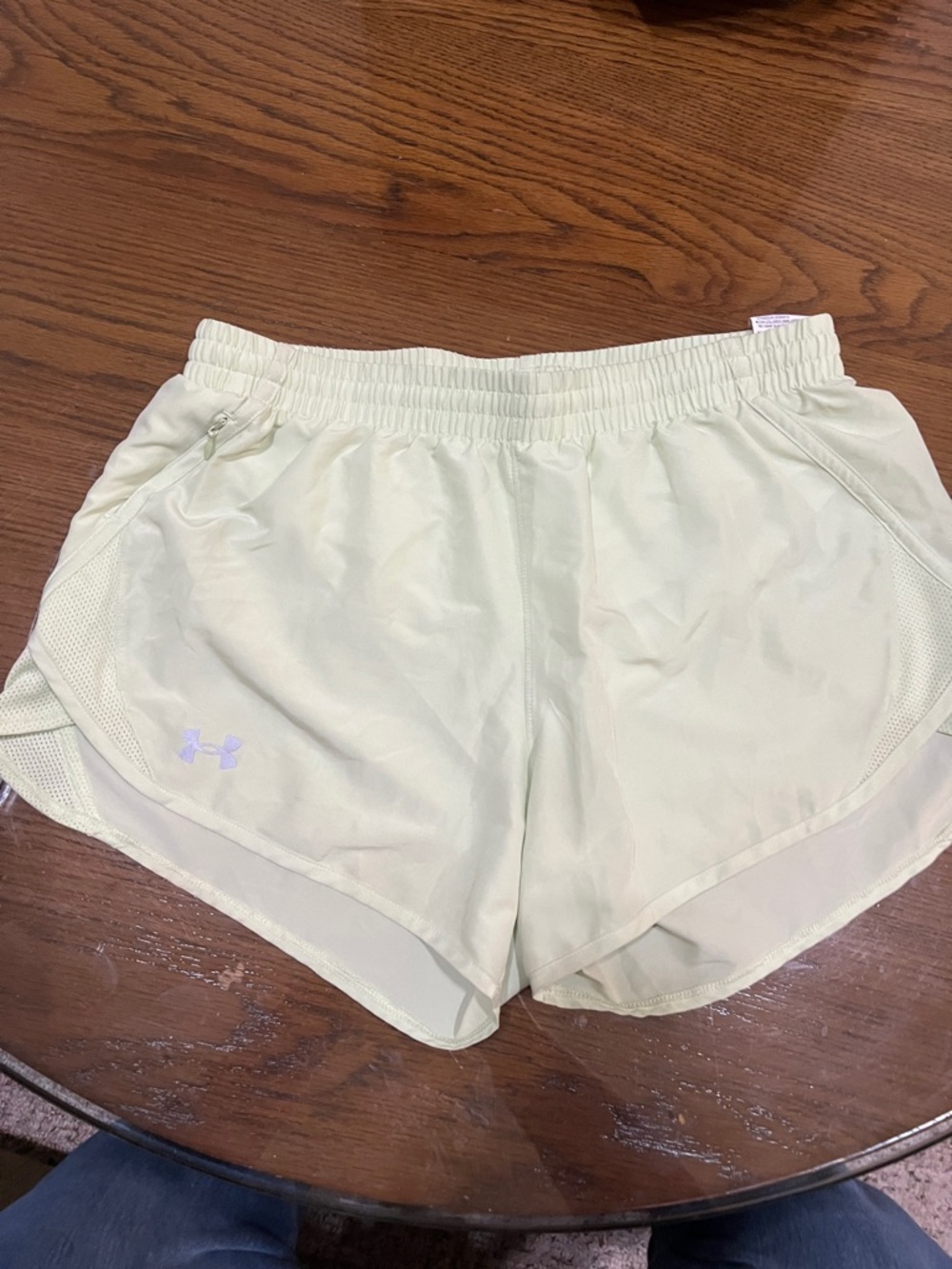 Under Armour Women's Pale Green Athletic Shorts